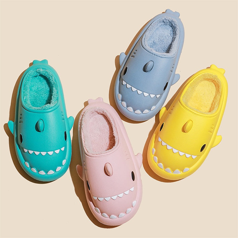 Cartoon Shark Shoes Home Slippers EVA Lovers Slippers Winter Soft Bottom Waterproof Shoes - 𝓢𝓱𝓸𝓹𝓵𝓮𝓬𝔂