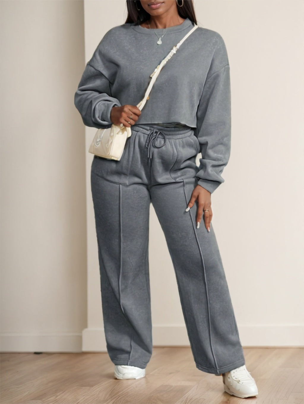 Women 2 Pieces Casual Street Style Loose Fit Sports Outfit - 𝓢𝓱𝓸𝓹𝓵𝓮𝓬𝔂