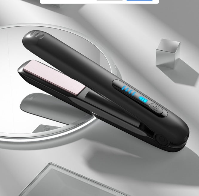 Wireless Hair Straightener Flat Iron Mini 2 IN 1 Roller USB 5000mAh Max 200 Degree Portable Cordless Curler 4 Levels Dry And Wet Uses - 𝓢𝓱𝓸𝓹𝓵𝓮𝓬𝔂