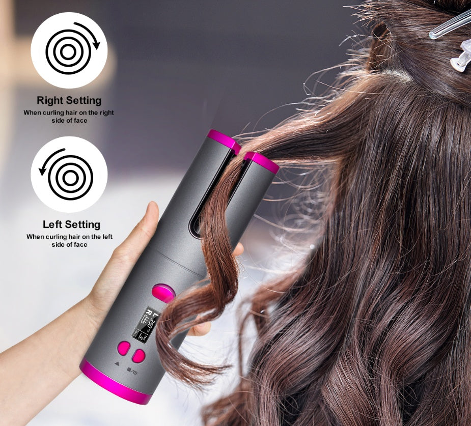 Curling Iron USB Wireless Multifunctional Charging Curler - 𝓢𝓱𝓸𝓹𝓵𝓮𝓬𝔂