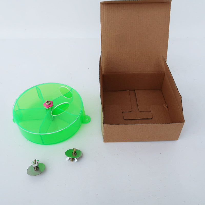 Parrot Supplies Toy Bird Acrylic Foraging Wind Wheel - 𝓢𝓱𝓸𝓹𝓵𝓮𝓬𝔂