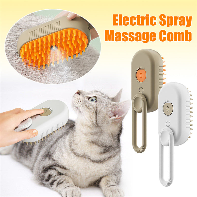 Cat Steam Brush Steamy Dog Brush 3 In 1 Electric Spray Cat Hair Brushes For Massage Pet Grooming Comb Hair Removal Combs Pet Products - 𝓢𝓱𝓸𝓹𝓵𝓮𝓬𝔂