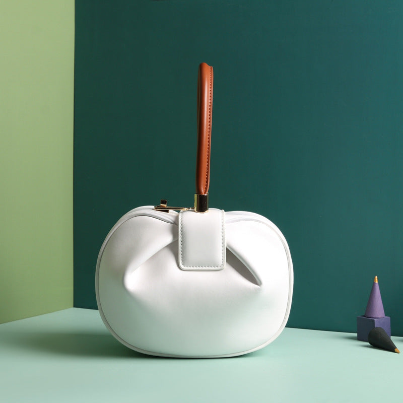 Leather handbags fashion dumplings handbag - 𝓢𝓱𝓸𝓹𝓵𝓮𝓬𝔂