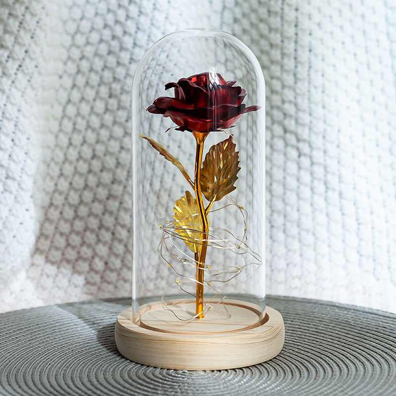 Enchanted Forever Rose Flower in Glass LED Light Christmas Decoration - 𝓢𝓱𝓸𝓹𝓵𝓮𝓬𝔂