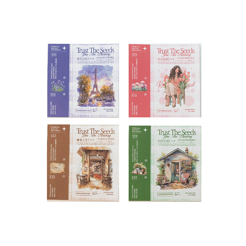 Human Flavor Series Japanese Paper Sticker Book