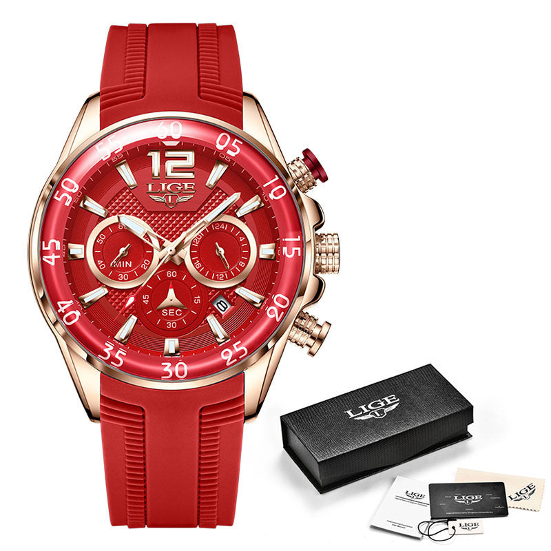 Quartz Men's Waterproof Watch Multi-function - 𝓢𝓱𝓸𝓹𝓵𝓮𝓬𝔂