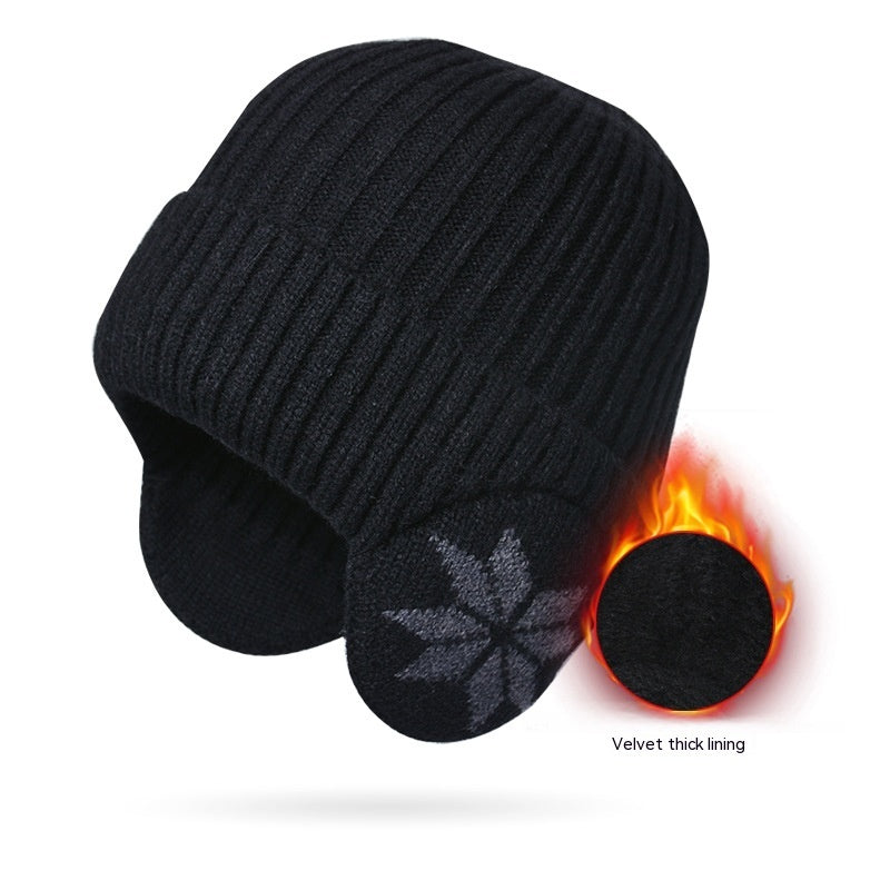 Thermal Knitting Woolen Cap Men's Fleece-lined Thickened Winter Trending Products - 𝓢𝓱𝓸𝓹𝓵𝓮𝓬𝔂