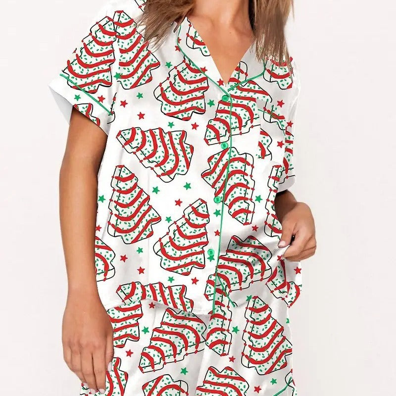 Casual Plus Size Temperament Christmas Tree Printing Suit - 𝓢𝓱𝓸𝓹𝓵𝓮𝓬𝔂