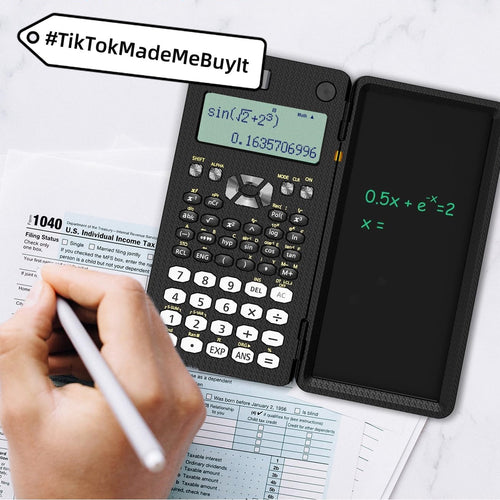 2 In 1 Foldable Scientific Calculators Handwriting Tablet Learning Function Calculator  Foldable Desk Scientific Calculators - 𝓢𝓱𝓸𝓹𝓵𝓮𝓬𝔂