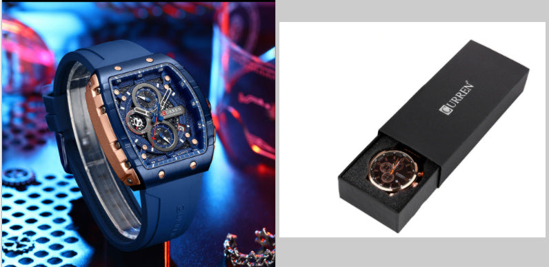 Men's Six-pin Quartz Tape Men's Watch - 𝓢𝓱𝓸𝓹𝓵𝓮𝓬𝔂