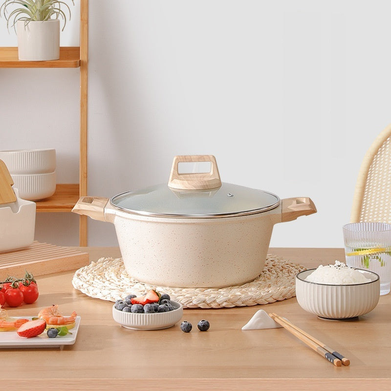 Household Medical Stone Large Capacity Double Bottom Soup Pot Home - 𝓢𝓱𝓸𝓹𝓵𝓮𝓬𝔂