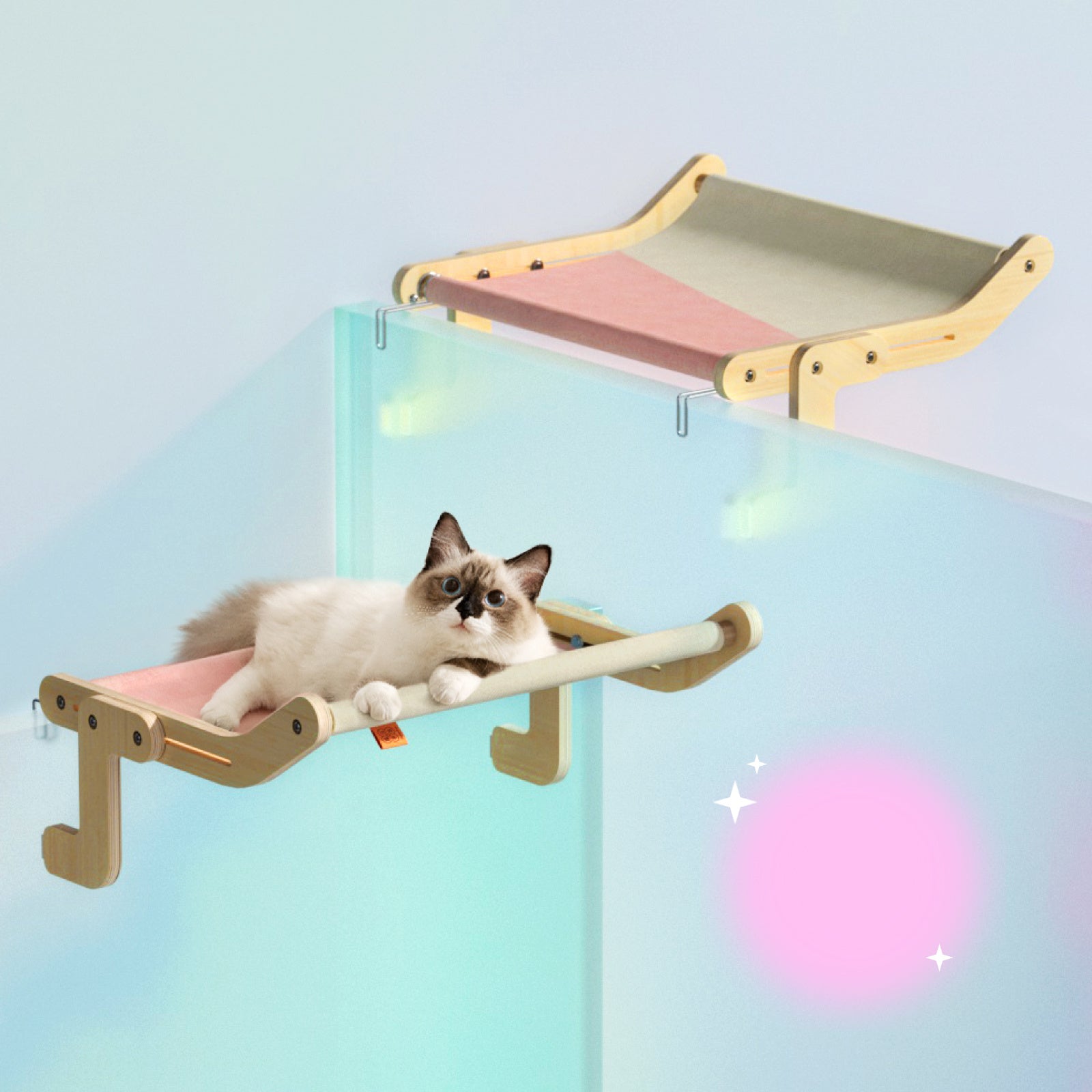 Mewoofun Pet Cat Window Perch 4 Color Wooden Assembly Hanging Bed Cotton Canvas Easy Washable Multi-Ply Plywood New Dropshipping - 𝓢𝓱𝓸𝓹𝓵𝓮𝓬𝔂