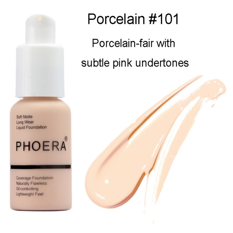 Explosive Press Type Oil Control Natural Color Matte Concealer Foundation Cream - 𝓢𝓱𝓸𝓹𝓵𝓮𝓬𝔂