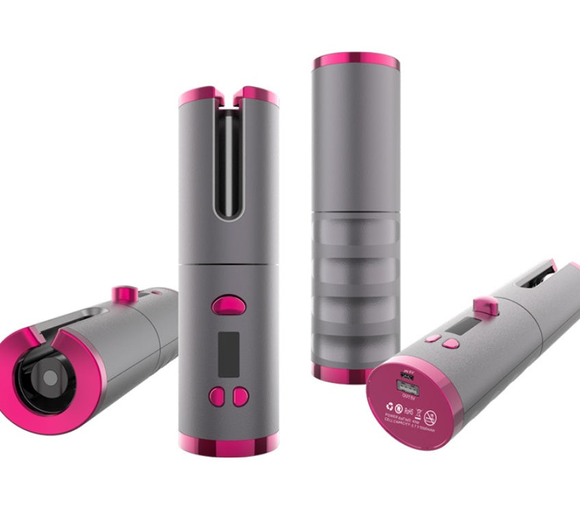 Curling Iron USB Wireless Multifunctional Charging Curler - 𝓢𝓱𝓸𝓹𝓵𝓮𝓬𝔂