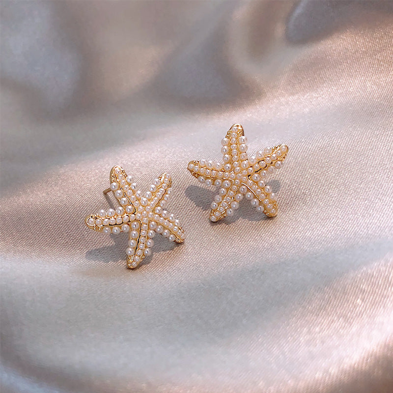 Pineapple Starfish Pearl Earrings - 𝓢𝓱𝓸𝓹𝓵𝓮𝓬𝔂