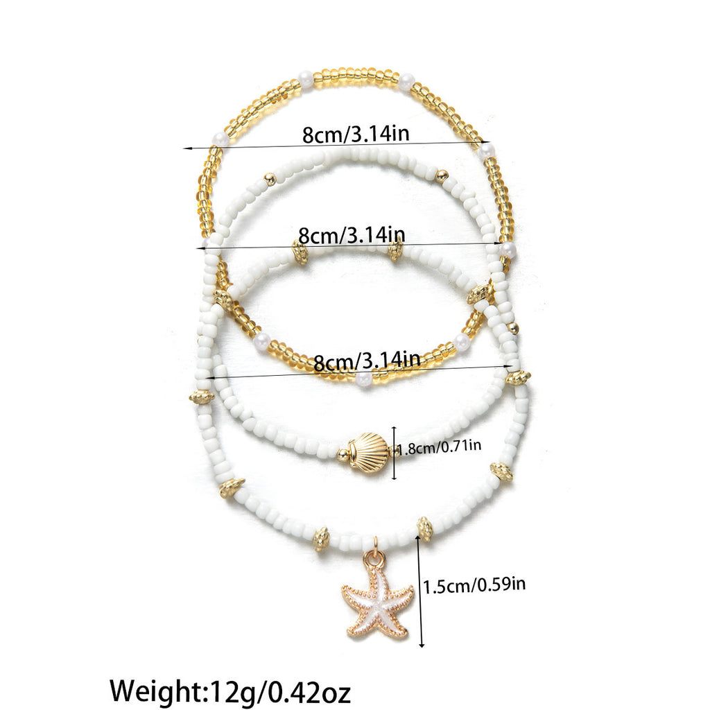 Woven Adjustable Women's Anklet 3-piece Set - 𝓢𝓱𝓸𝓹𝓵𝓮𝓬𝔂