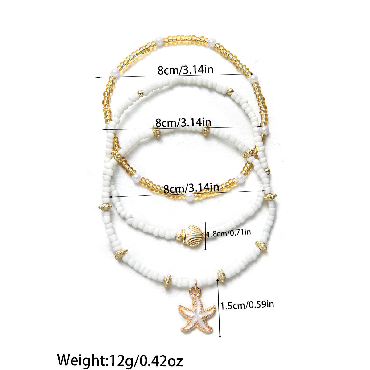 Woven Adjustable Women's Anklet 3-piece Set - 𝓢𝓱𝓸𝓹𝓵𝓮𝓬𝔂
