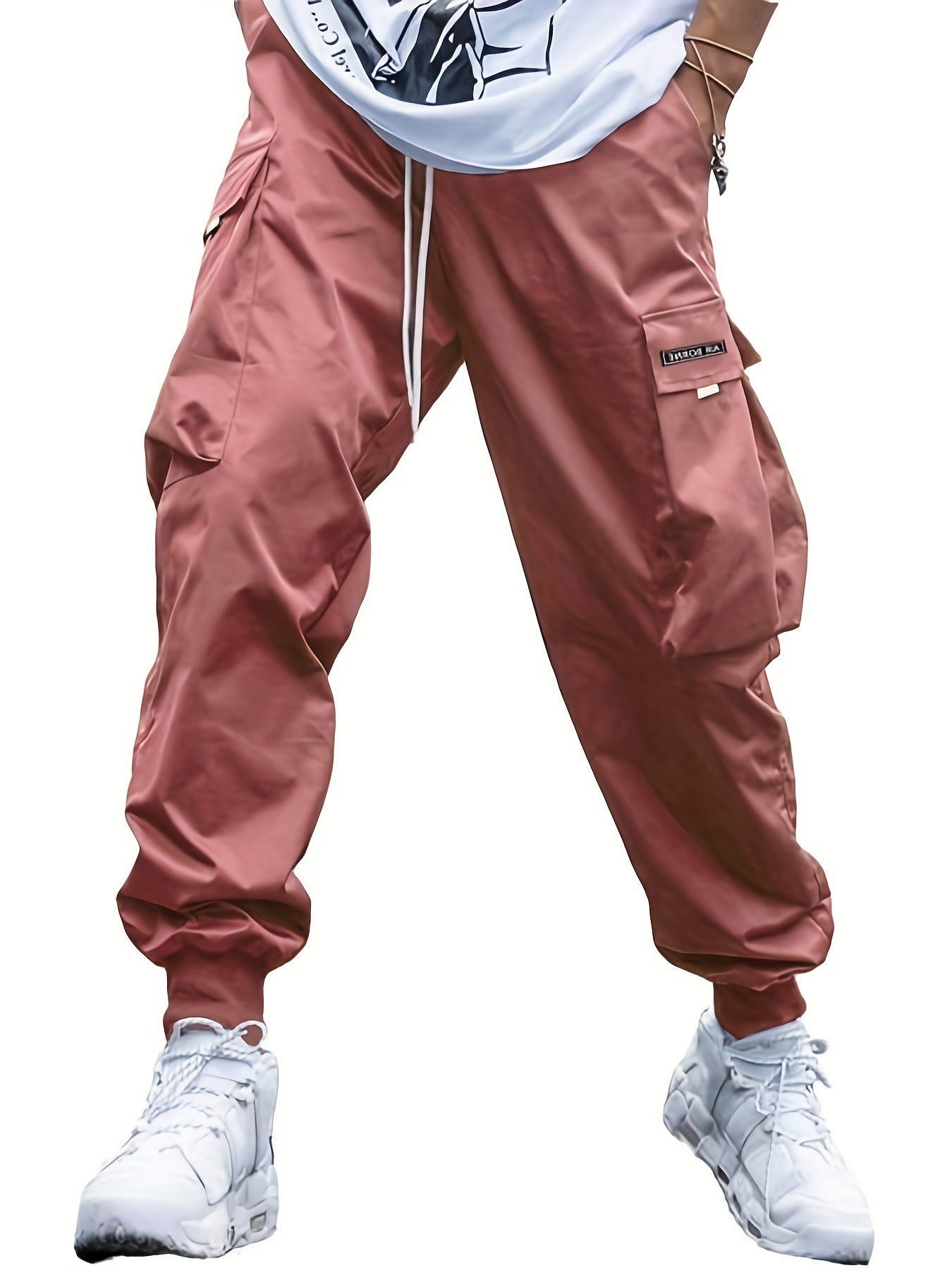Multi-pocket Cargo Pants Men's Casual Hip-Hop Drawstring Trousers Outdoor Streetwear Sports Pant - 𝓢𝓱𝓸𝓹𝓵𝓮𝓬𝔂