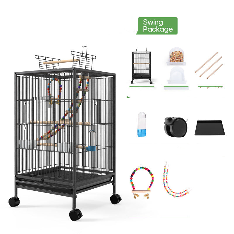 Parrot Xuanfeng Bird Cage With Feeder Toy Grass Nest Breeding Box - 𝓢𝓱𝓸𝓹𝓵𝓮𝓬𝔂