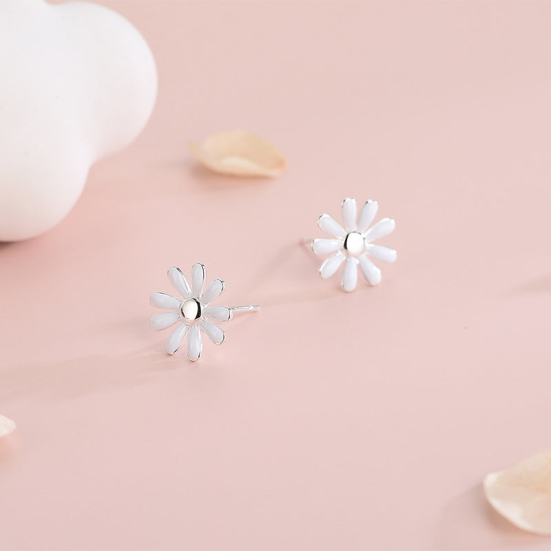 S925 Sterling Silver Sweet Daisies Stud Earrings - 𝓢𝓱𝓸𝓹𝓵𝓮𝓬𝔂