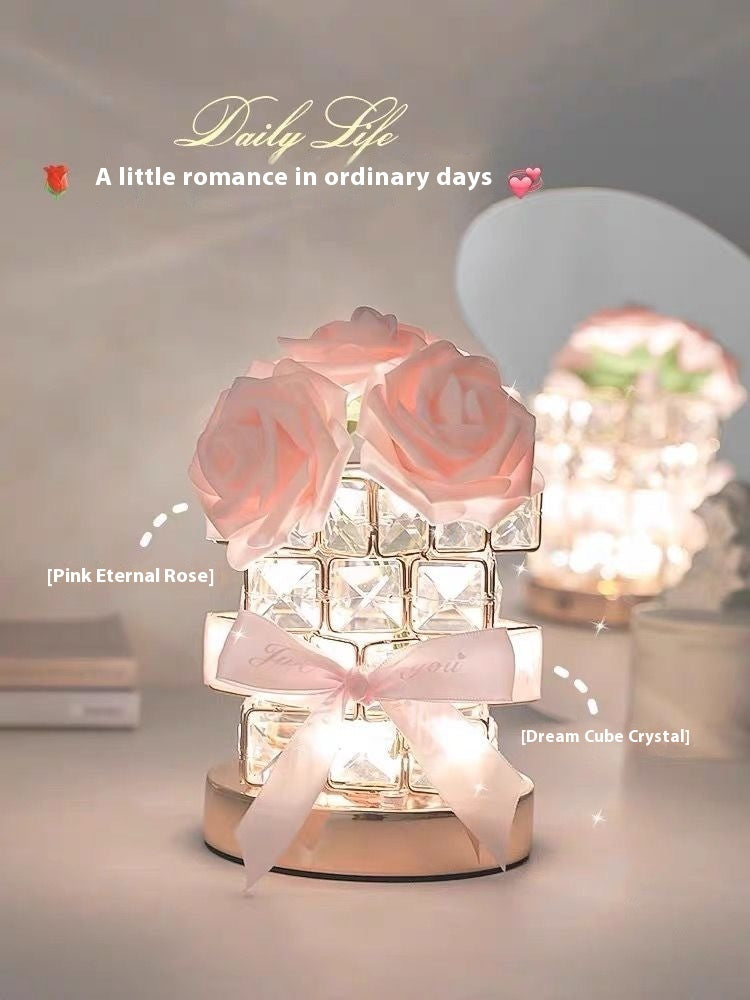 520 Gift Rose Cube Atmosphere Table Lamp - 𝓢𝓱𝓸𝓹𝓵𝓮𝓬𝔂