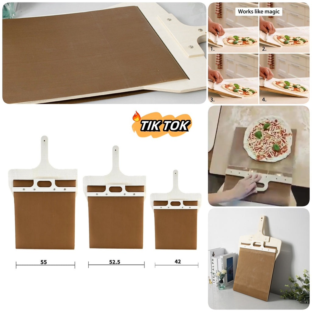 3 Sizes Sliding Pizza Peel Shovel Storage Board Pala Pizza Scorrevole Wooden Handle Transfer Pizza Kitchen Gadgets - 𝓢𝓱𝓸𝓹𝓵𝓮𝓬𝔂
