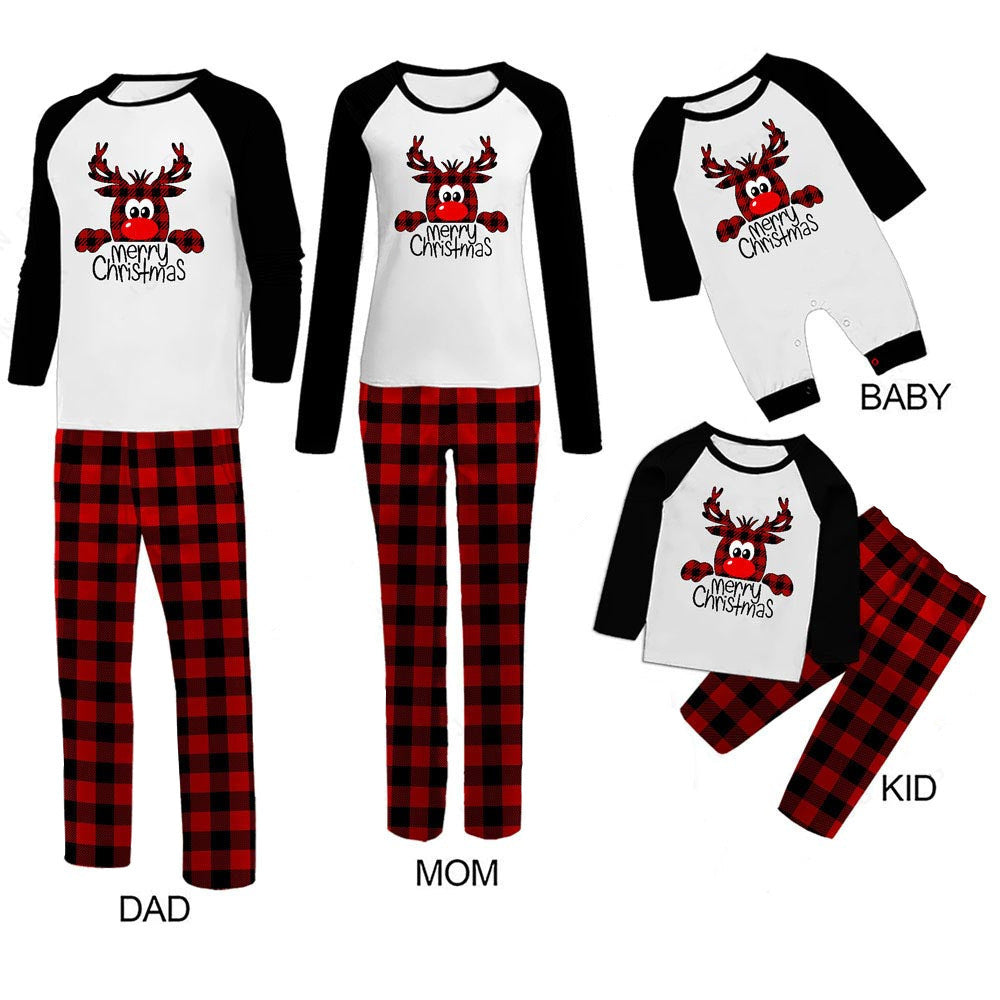 Family Christmas Pajamas Matching Sets Christmas Sleepwear Parent-Child Pjs Outfit For Christmas Holiday Xmas Party - 𝓢𝓱𝓸𝓹𝓵𝓮𝓬𝔂
