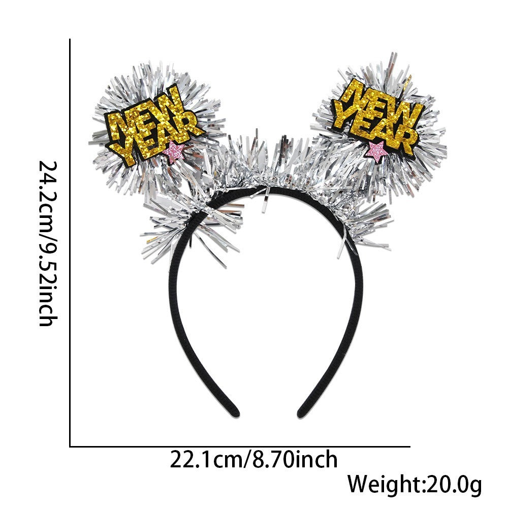Happy New Year Headband 2025 Party Headband - 𝓢𝓱𝓸𝓹𝓵𝓮𝓬𝔂