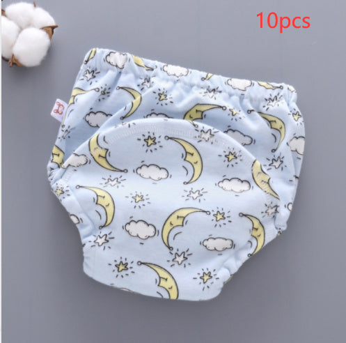 Baby Training Pants Washable 6-layer Gauze Diaper Cover - 𝓢𝓱𝓸𝓹𝓵𝓮𝓬𝔂