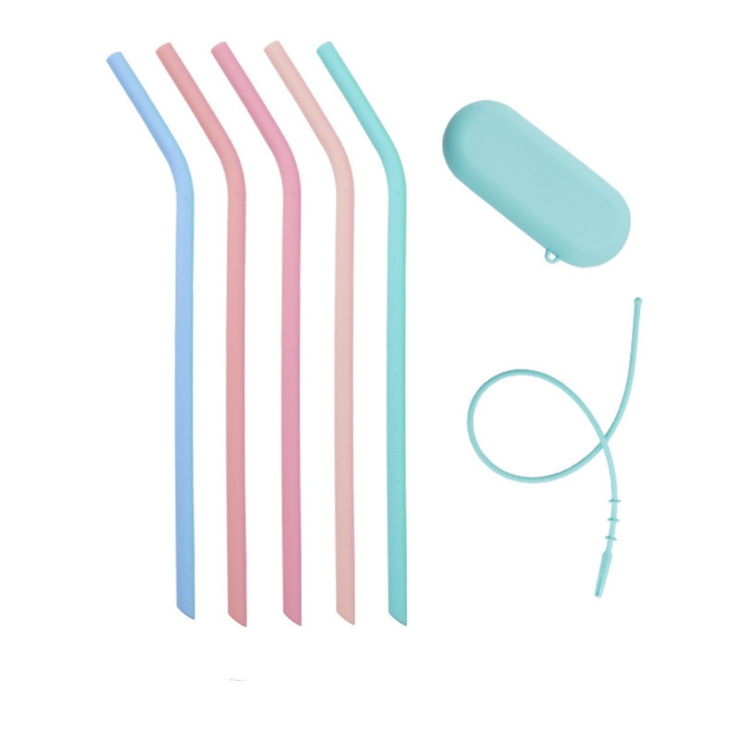 Color Silicone Straw Suit Food Grade - 𝓢𝓱𝓸𝓹𝓵𝓮𝓬𝔂