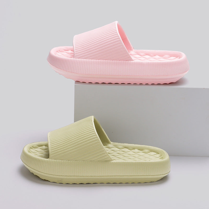 Summer EVA Slippers Solid Color Rhombus Stripe Anti-slip Slippers New Women's Home Shoes - 𝓢𝓱𝓸𝓹𝓵𝓮𝓬𝔂