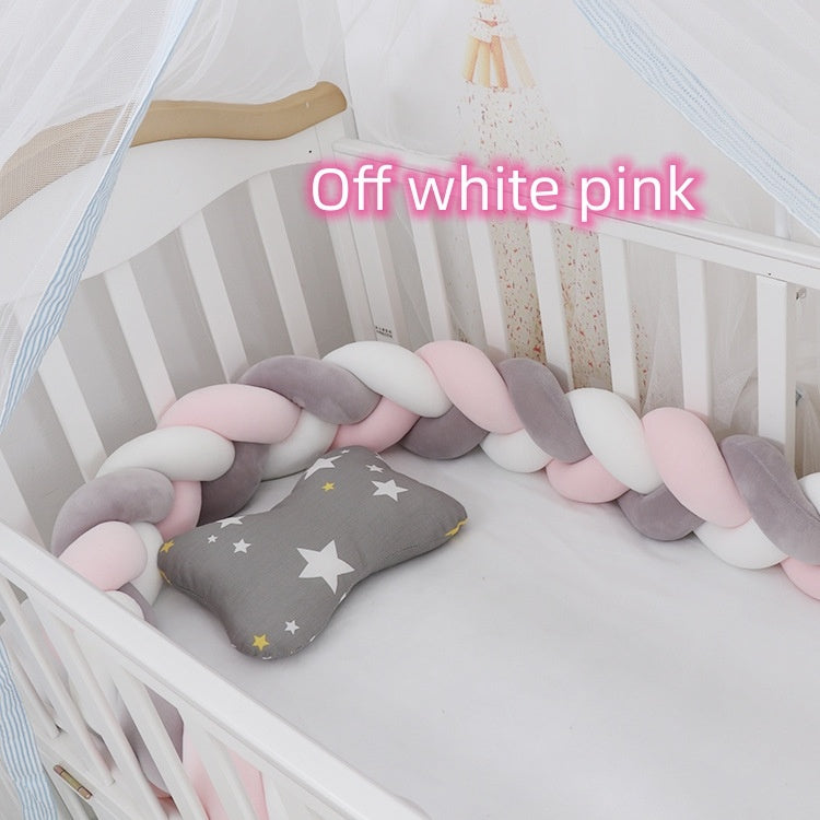 Baby Bumper Bed Braid Knot Pillow Cushion Bumper for Infant cuna Bebe lit Crib Protector Cot Bumper Room Decor - 𝓢𝓱𝓸𝓹𝓵𝓮𝓬𝔂