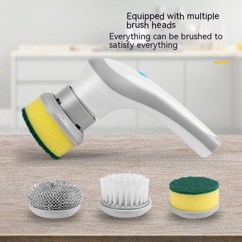 Electric Cleaning Brush 4 In 1 Spinning Scrubber Handheld Electric Cordless Cleaning Brush Portable - 𝓢𝓱𝓸𝓹𝓵𝓮𝓬𝔂