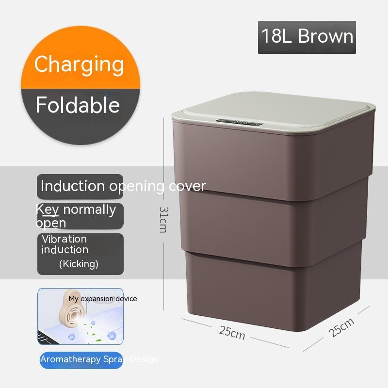 Smart Trash Can With Lid For Bedroom And Living Room Kitchen Storage Box Trash Can Induction Small Car Box Automatic Smart Dustbin Smart Trash Bin - 𝓢𝓱𝓸𝓹𝓵𝓮𝓬𝔂