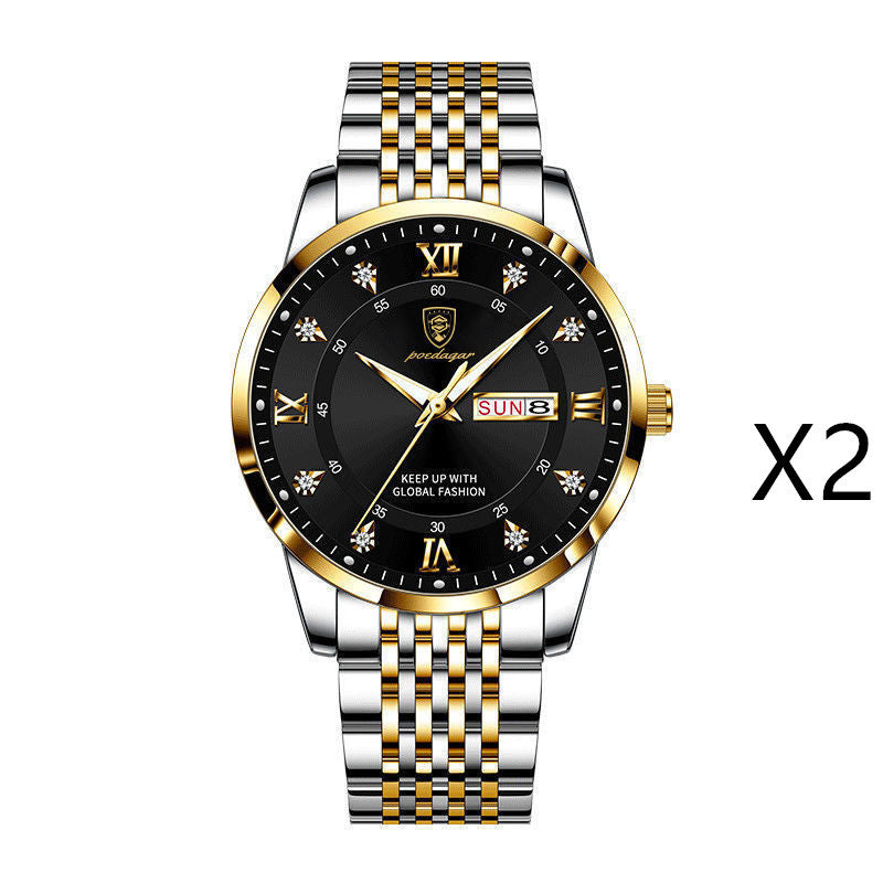 New Men's Watch Waterproof Luminous Calendar - 𝓢𝓱𝓸𝓹𝓵𝓮𝓬𝔂