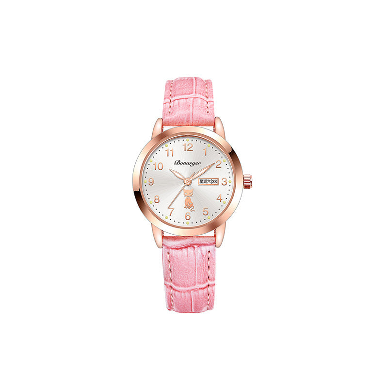 Women's Luminous Quartz Watch With Simple Waterproof Belt - 𝓢𝓱𝓸𝓹𝓵𝓮𝓬𝔂