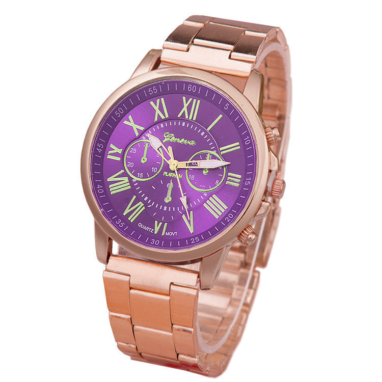 Women's Leisure Alloy Steel Belt Quartz Watch - 𝓢𝓱𝓸𝓹𝓵𝓮𝓬𝔂