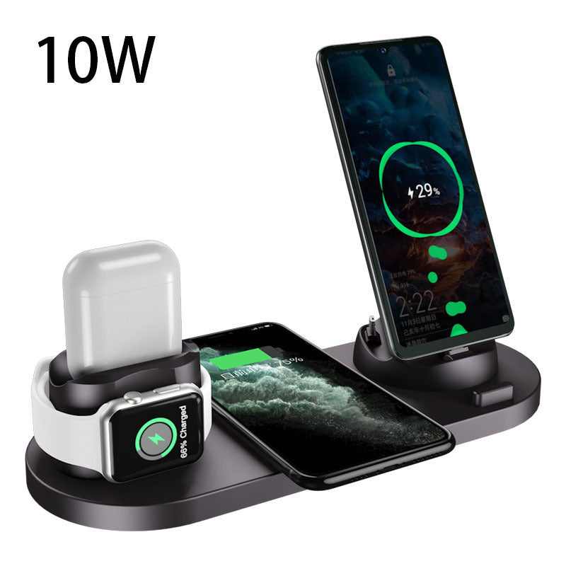 Wireless Charger For IPhone Fast Charger For Phone Fast Charging Pad For Phone Watch 6 In 1 Charging Dock Station - 𝓢𝓱𝓸𝓹𝓵𝓮𝓬𝔂