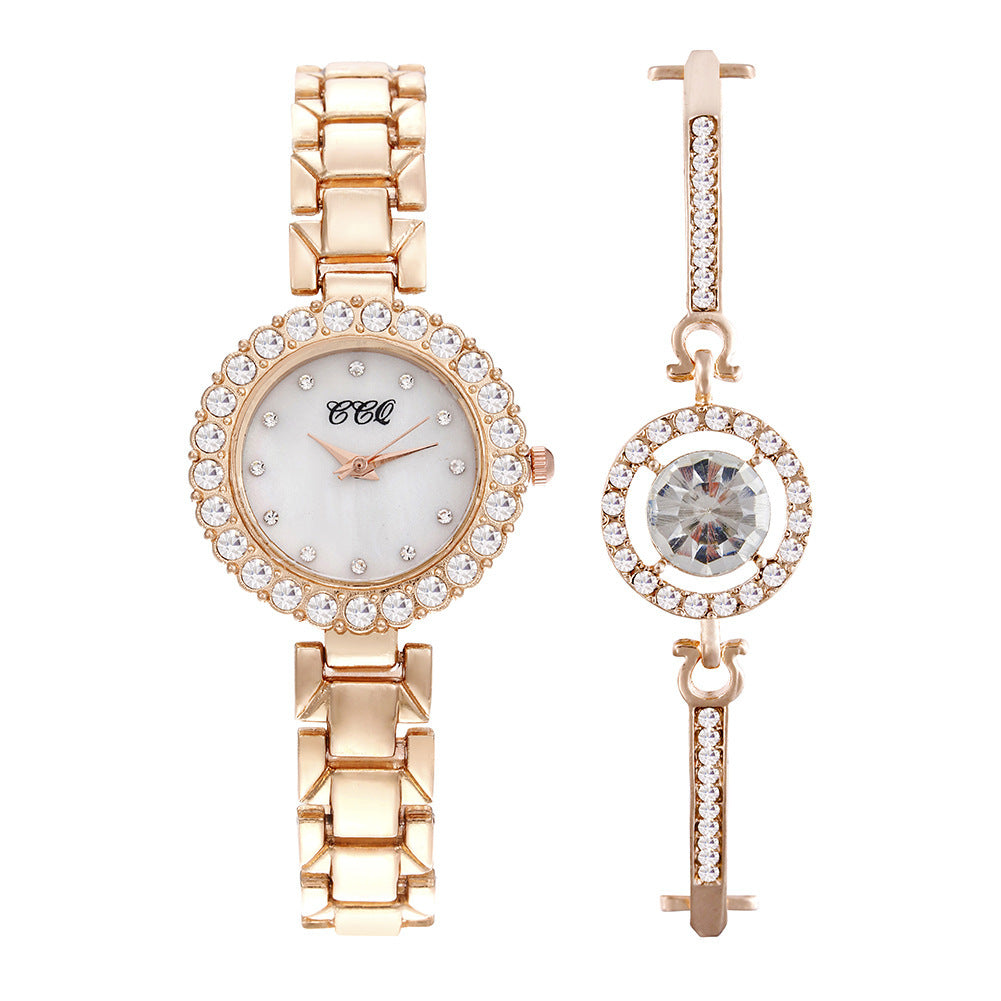 Women's Fashion Diamond Bracelet Watch Suit - 𝓢𝓱𝓸𝓹𝓵𝓮𝓬𝔂