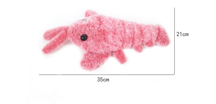 Pet Toys Electric Jumping Shrimp USB Charging Simulation Lobster Funny Cat Plush Pets Toy - 𝓢𝓱𝓸𝓹𝓵𝓮𝓬𝔂