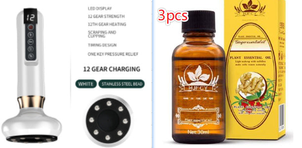 Electric Vacuum Cupping Massager For Body Anti-Cellulite Suction Cup Gua Sha Massage Body Cups Guasha Fat Burning Slimming Jars - 𝓢𝓱𝓸𝓹𝓵𝓮𝓬𝔂