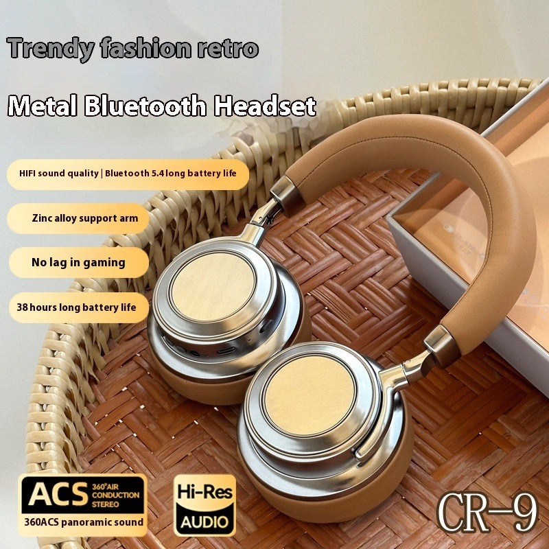 Briefcase Ear Metal Retro Bluetooth Headset