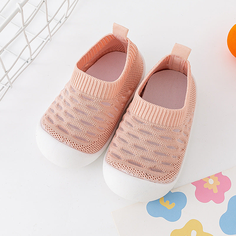 Baby Toddler Shoes Soft Sole Fly Knit Mesh Surface Breathable - 𝓢𝓱𝓸𝓹𝓵𝓮𝓬𝔂