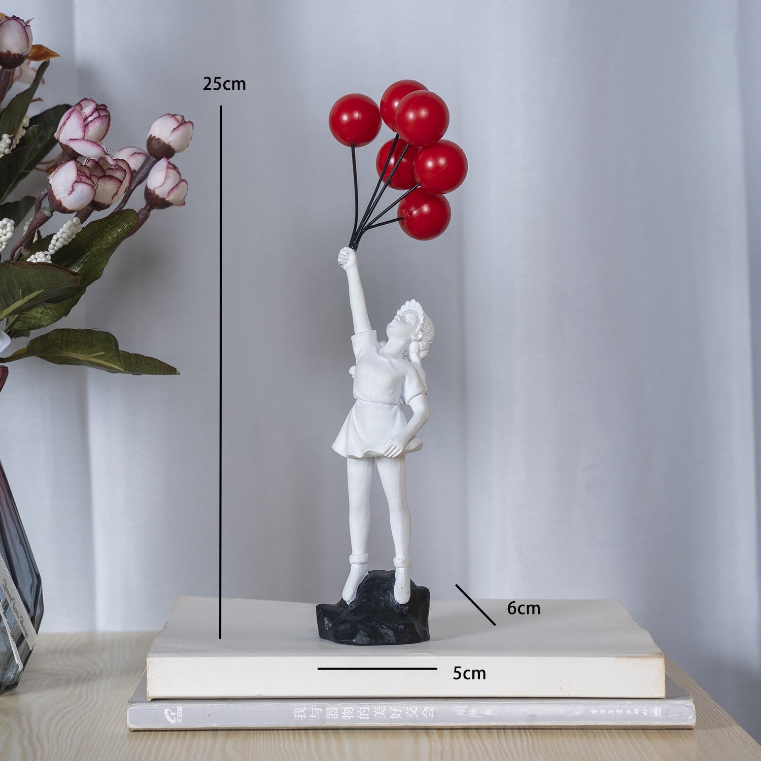 Little Girl With Balloon Art Sculpture Living Room Decorations Decoration Resin - 𝓢𝓱𝓸𝓹𝓵𝓮𝓬𝔂