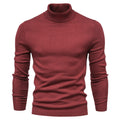 Men's Solid Color Slim Pullover Turtleneck Sweater Winter Casual Tops Clothing - 𝓢𝓱𝓸𝓹𝓵𝓮𝓬𝔂