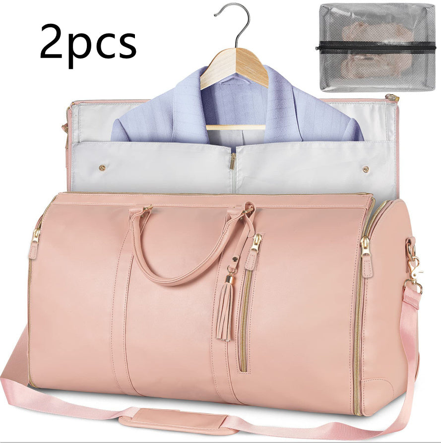 Large Capacity Travel Duffle Bag Women's Handbag Folding Suit Bag Waterproof Clothes Totes - 𝓢𝓱𝓸𝓹𝓵𝓮𝓬𝔂