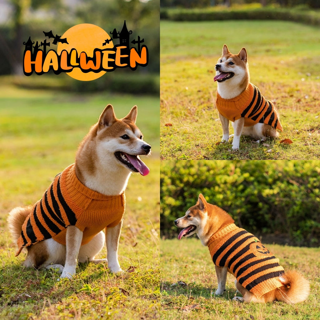 Halloween Dog Sweaters Pet Costume Teddy Warm Leisure Sweater Cosplay Clothes For Dogs Pets Outfits - 𝓢𝓱𝓸𝓹𝓵𝓮𝓬𝔂