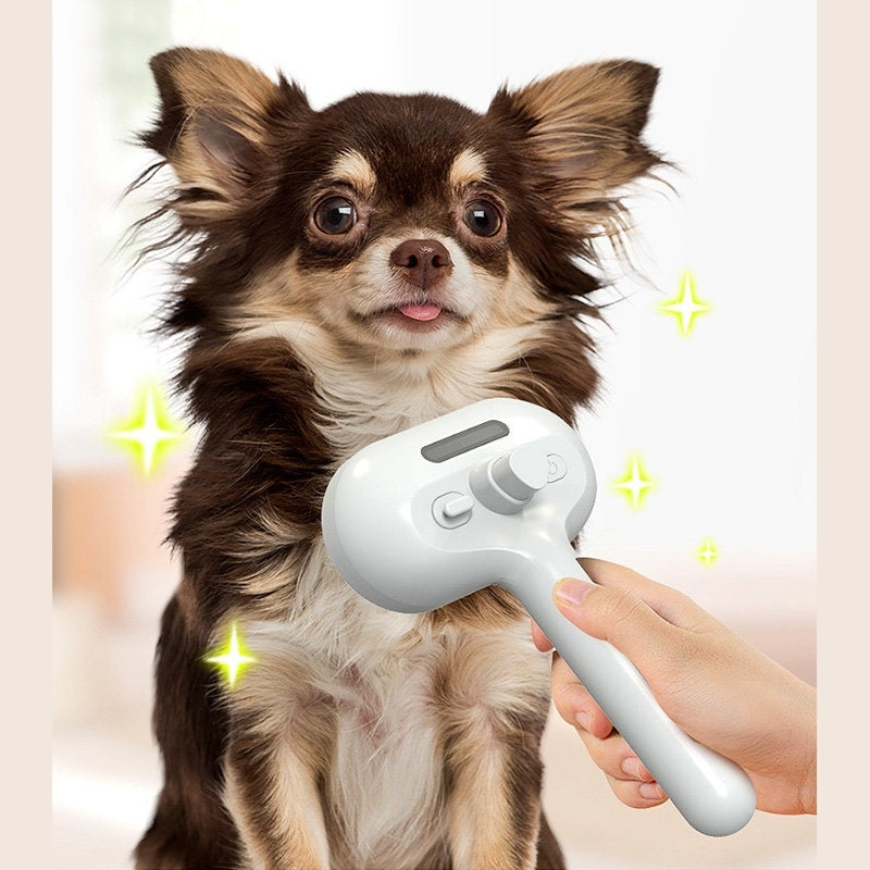 Pet Comb Self Cleaning Pets Hair Remover Brush For Dogs Grooming Tools Dematting Comb Built-in Mist Humidifier Pet Products - 𝓢𝓱𝓸𝓹𝓵𝓮𝓬𝔂