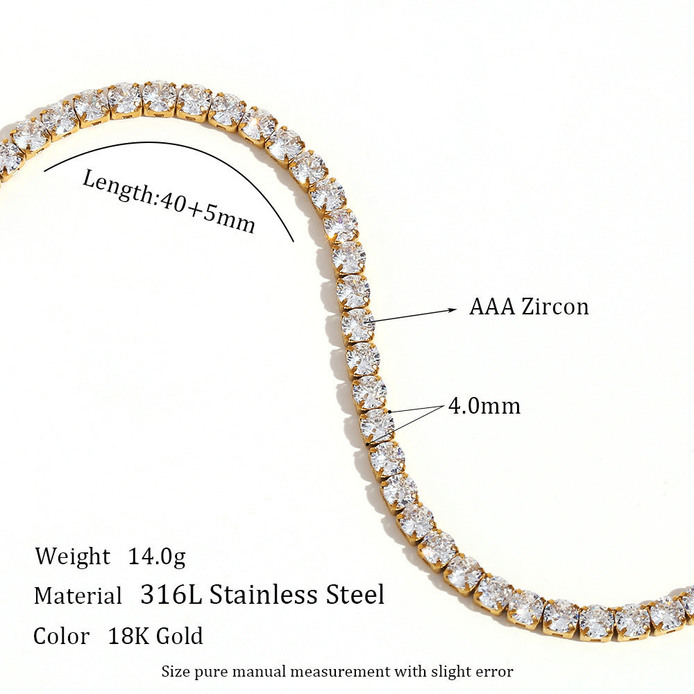 Stainless Steel Fashion Simple Bracelet Necklace Ornament - 𝓢𝓱𝓸𝓹𝓵𝓮𝓬𝔂