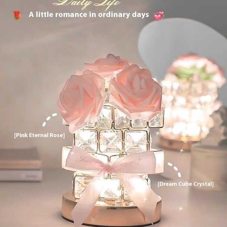 520 Gift Rose Cube Atmosphere Table Lamp - 𝓢𝓱𝓸𝓹𝓵𝓮𝓬𝔂